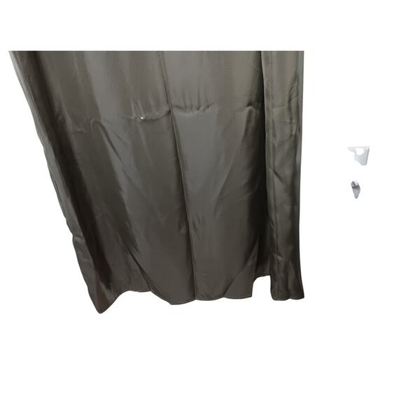 New Banana Republic Metallic Silver Maxi Slip Dress M | Scoop Neck Sleeveless - Picture 3 of 15